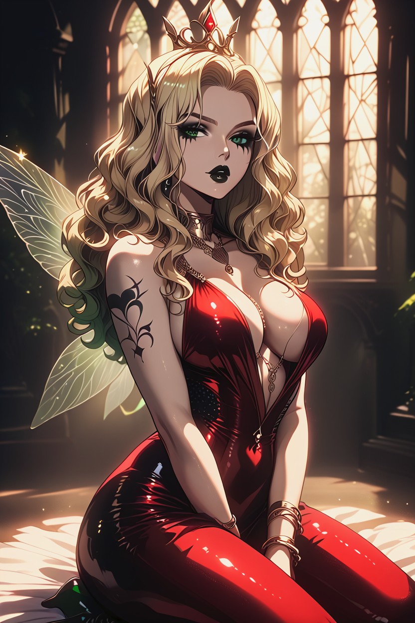 Fairy, Black Lips, Green Nails Hentai AI Porn
