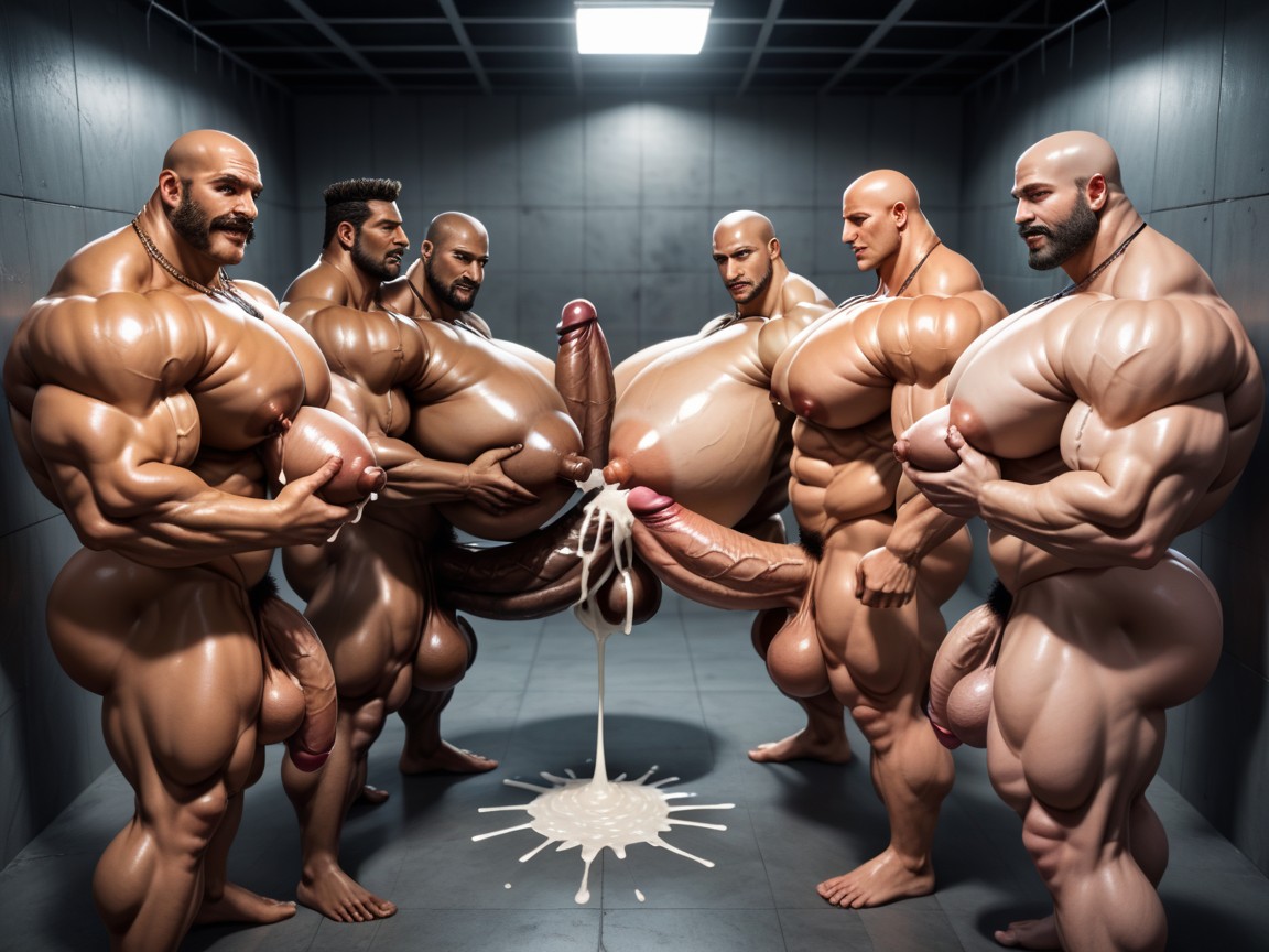Many Huge Cocks In Mouth And Hyper Massive Ass, Erect Penis, Ahegao AI Gay Porn