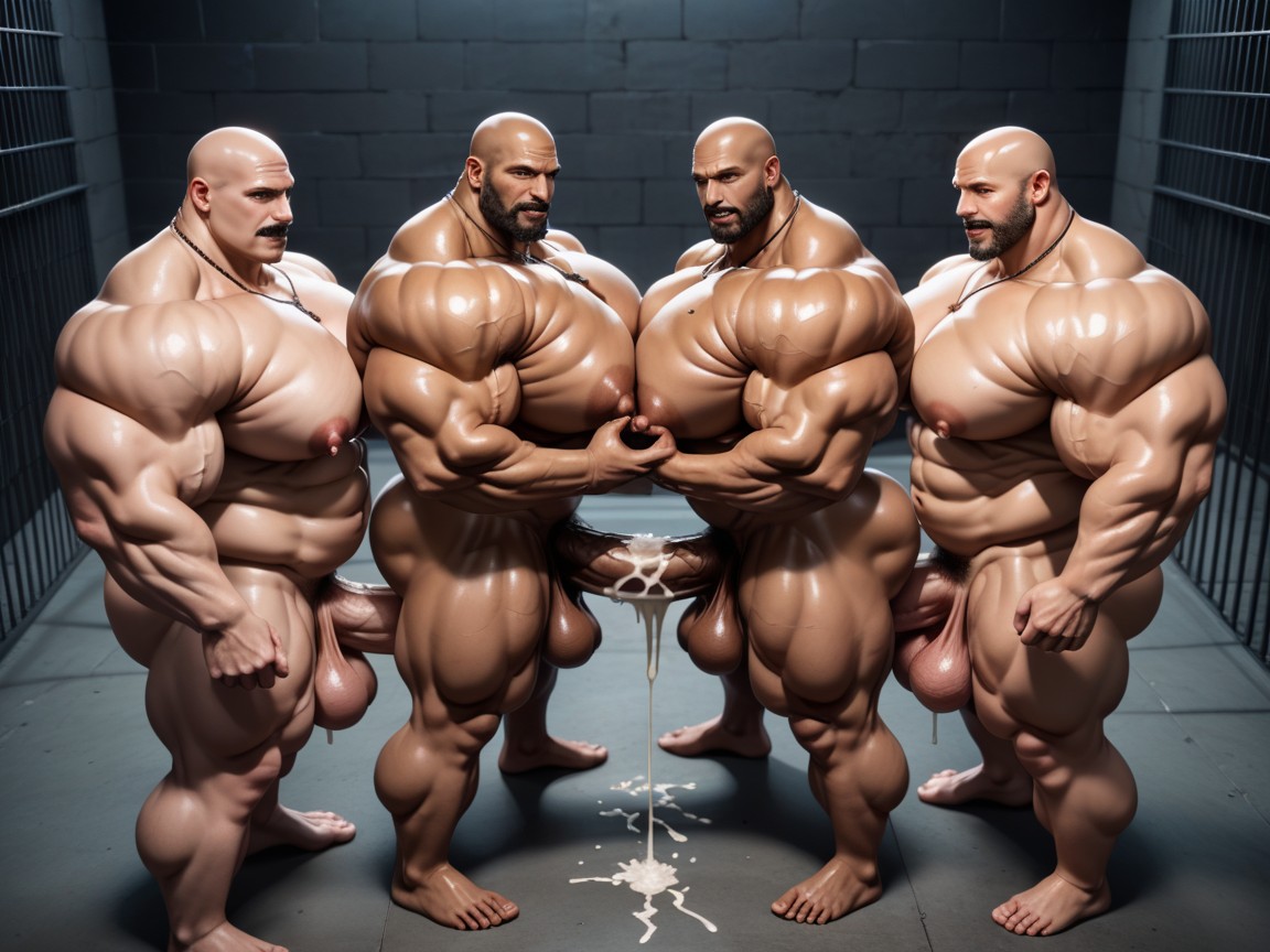 Hyper Breasts, 25+, Huge Hyper Cocks Pushing Up Hyper Boobs AI Gay Porn