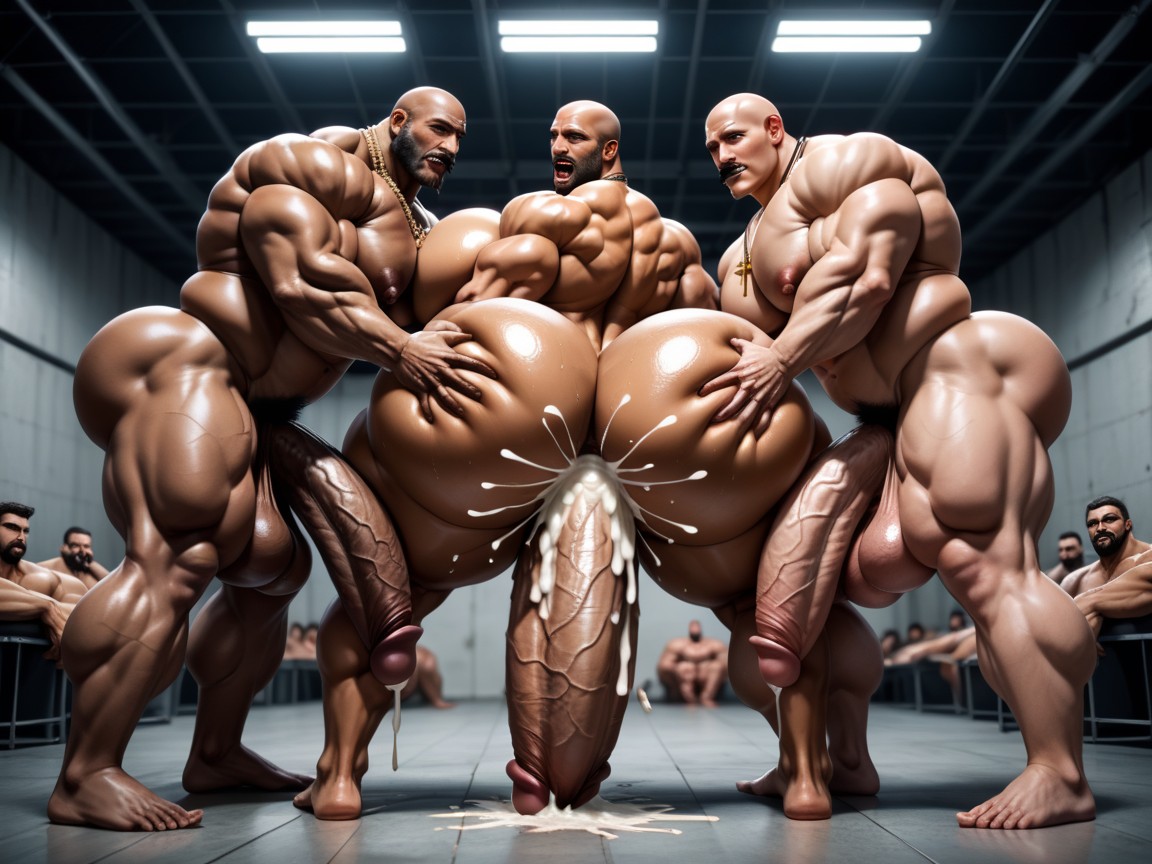 Wide Angle, Hyper Bulky, Prison AI Gay Porn