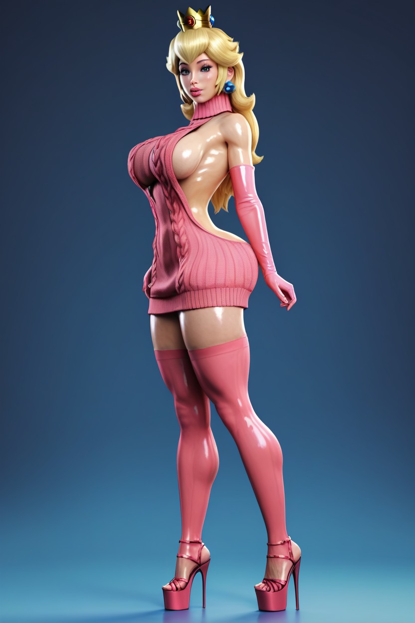 Tight Waist, Sharp Details, Sexy Body Type AI Porn