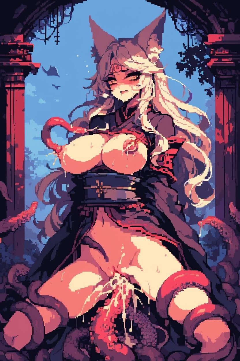 Both Nipples Being Fucked, Belly In Tentacles, Caress Hentai AI Porn