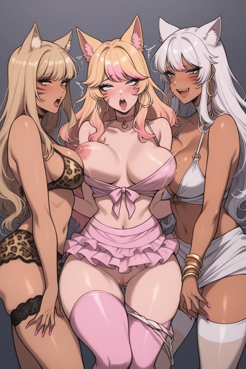 Catgirl, 25+, 충격을 받음 헨타이 AI 포르노