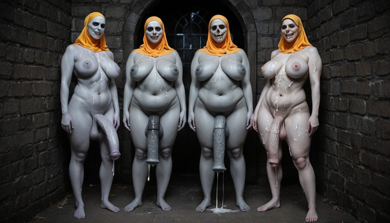 Futanari, Sweaty, Morbidly Obese Woman AI Porn