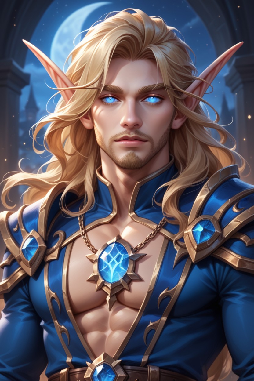 Long Ears, Shoulder Armor, Men Only AI Gay Porn