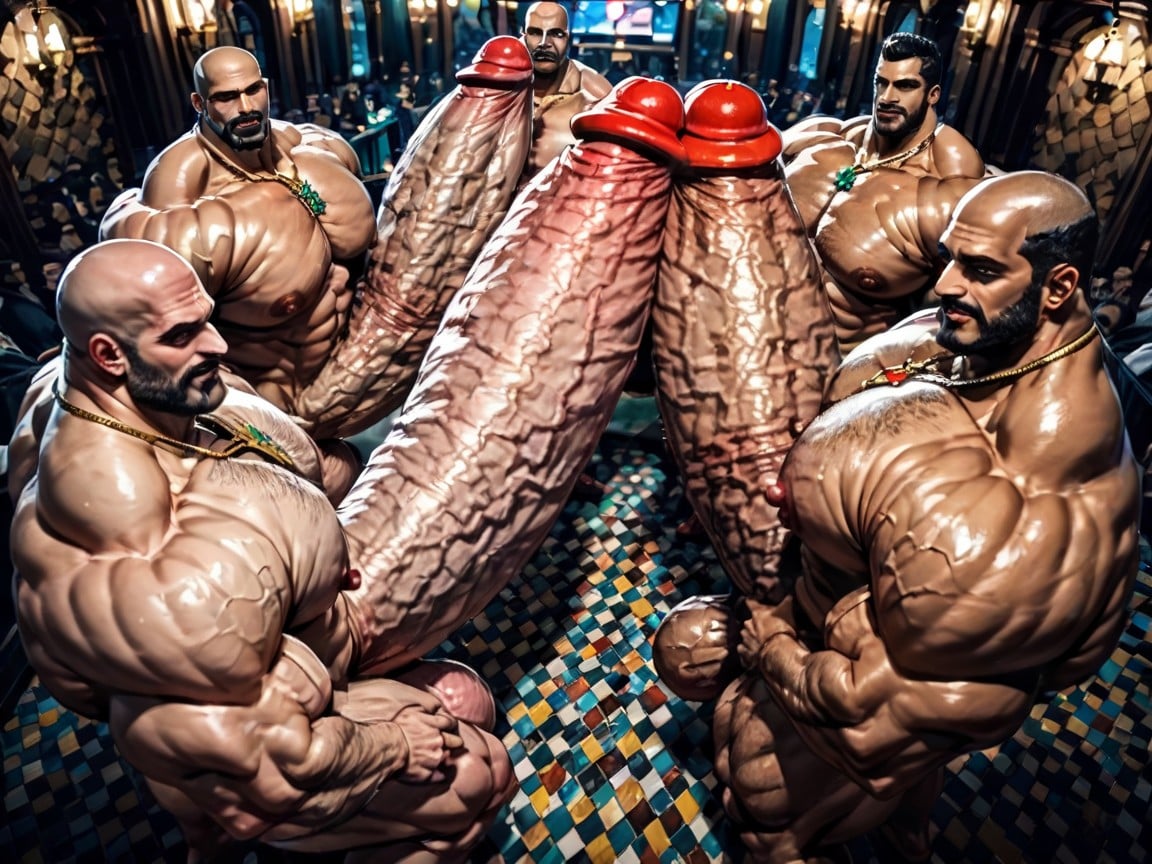 Club, Huge Extreme Oversized Ass, Hyper Breasts AI Gay Porn