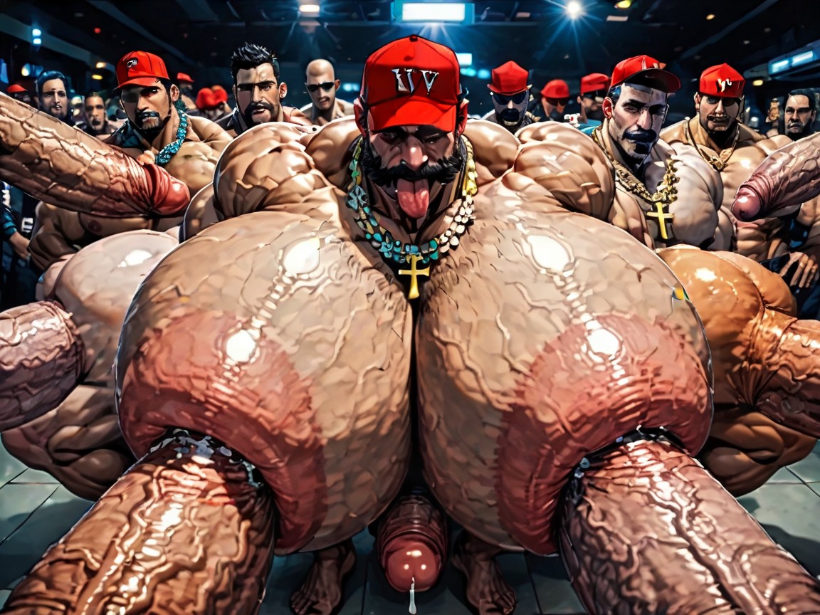 Hiperpene Imposiblemente Largo, Huge Hyper Areola, Agachada Porno gay IA