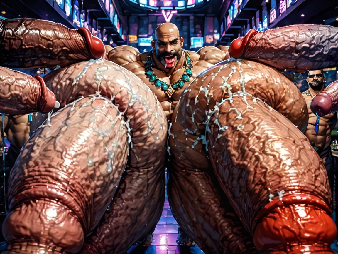 Hyper Bulky Tanned Skin, Manbald, Both Boobs Getting Sucked Hard Porno gay IA
