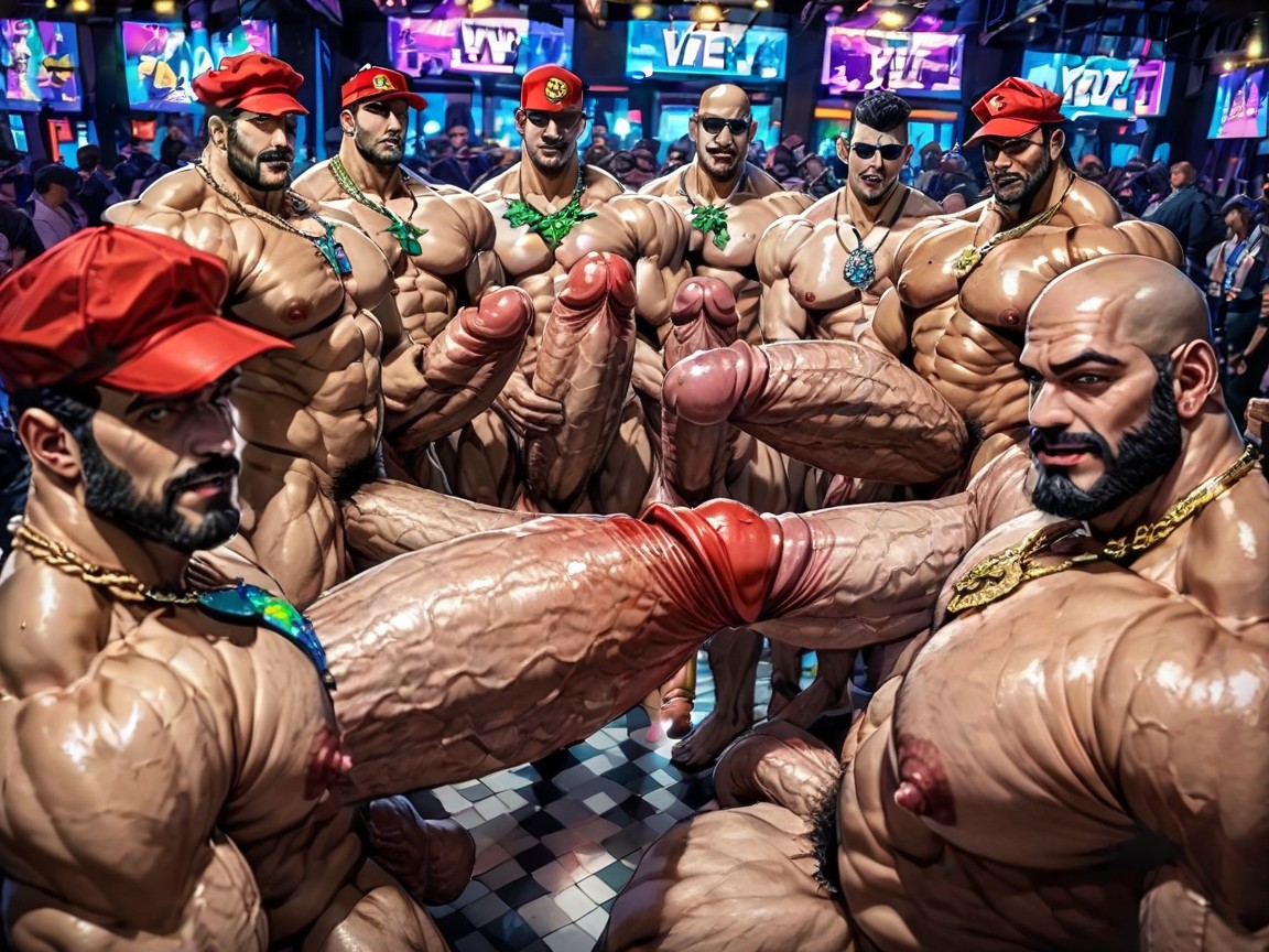 Cum Covering Face, Man Men Only, Hands Spreading Ass Very Far Apart AI Gay Porn