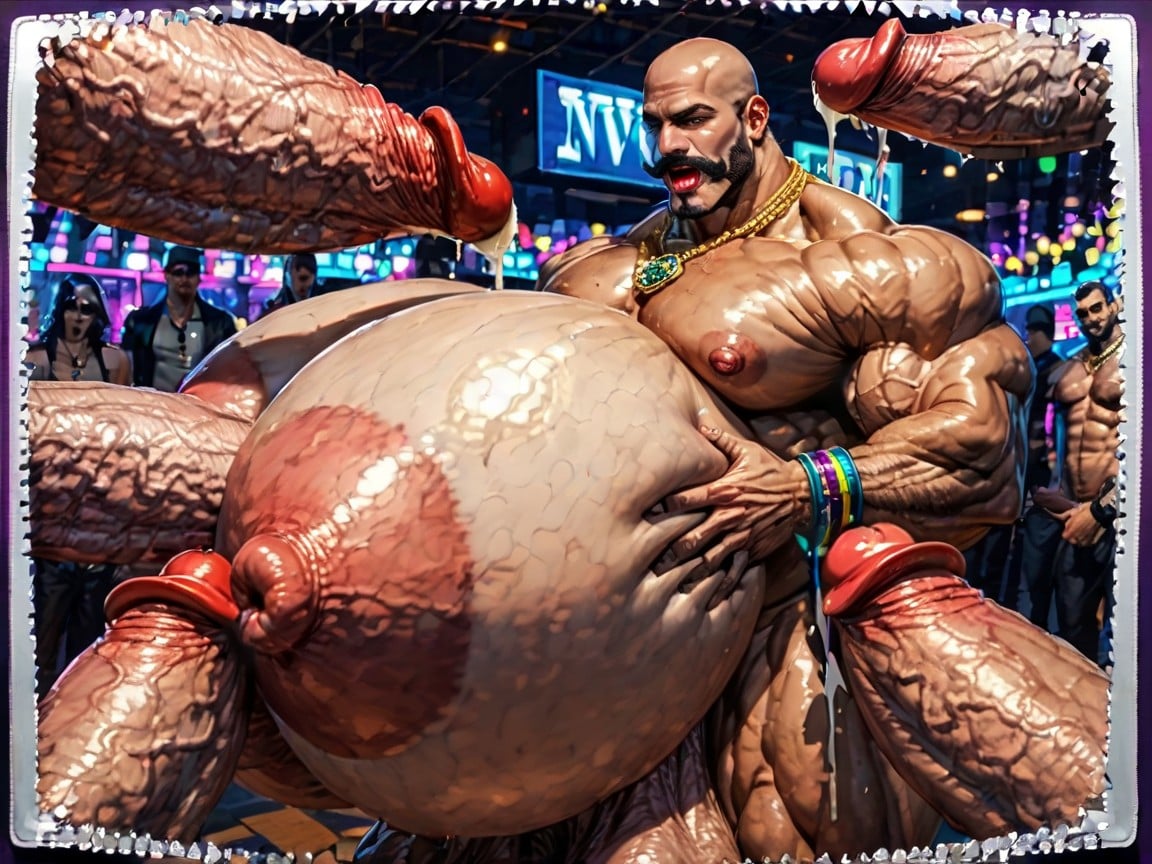 Double Penetration, Wide Angle, Erect Penis AI Gay Porn