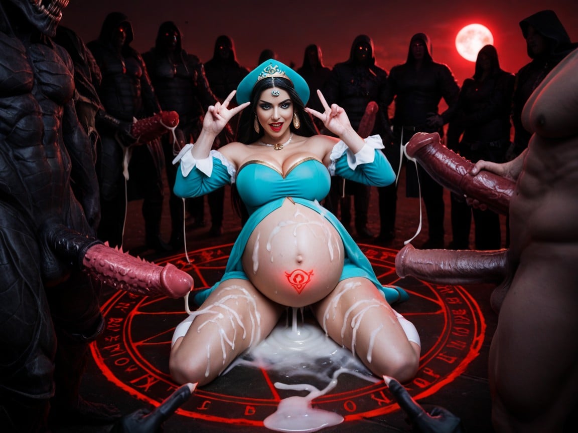 Village, Impregnation Bubble, V Sign AI Porn