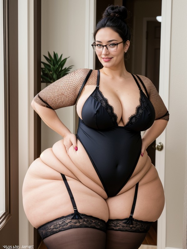 Very Hairy Pussy, Leotard, Bottom Heavy AI Porn