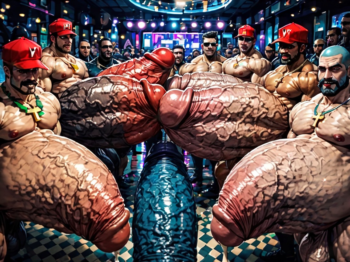 Hands Spreading Ass Very Far Apart, Extreme Deep Throat, Big Extreme Hyper Nipples AI Gay Porn
