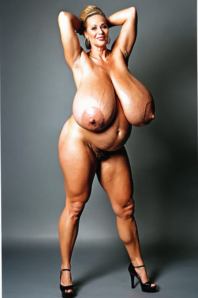 Naked Huge Breasts, Not Pregnant, Big Firm Breasts Porno IA