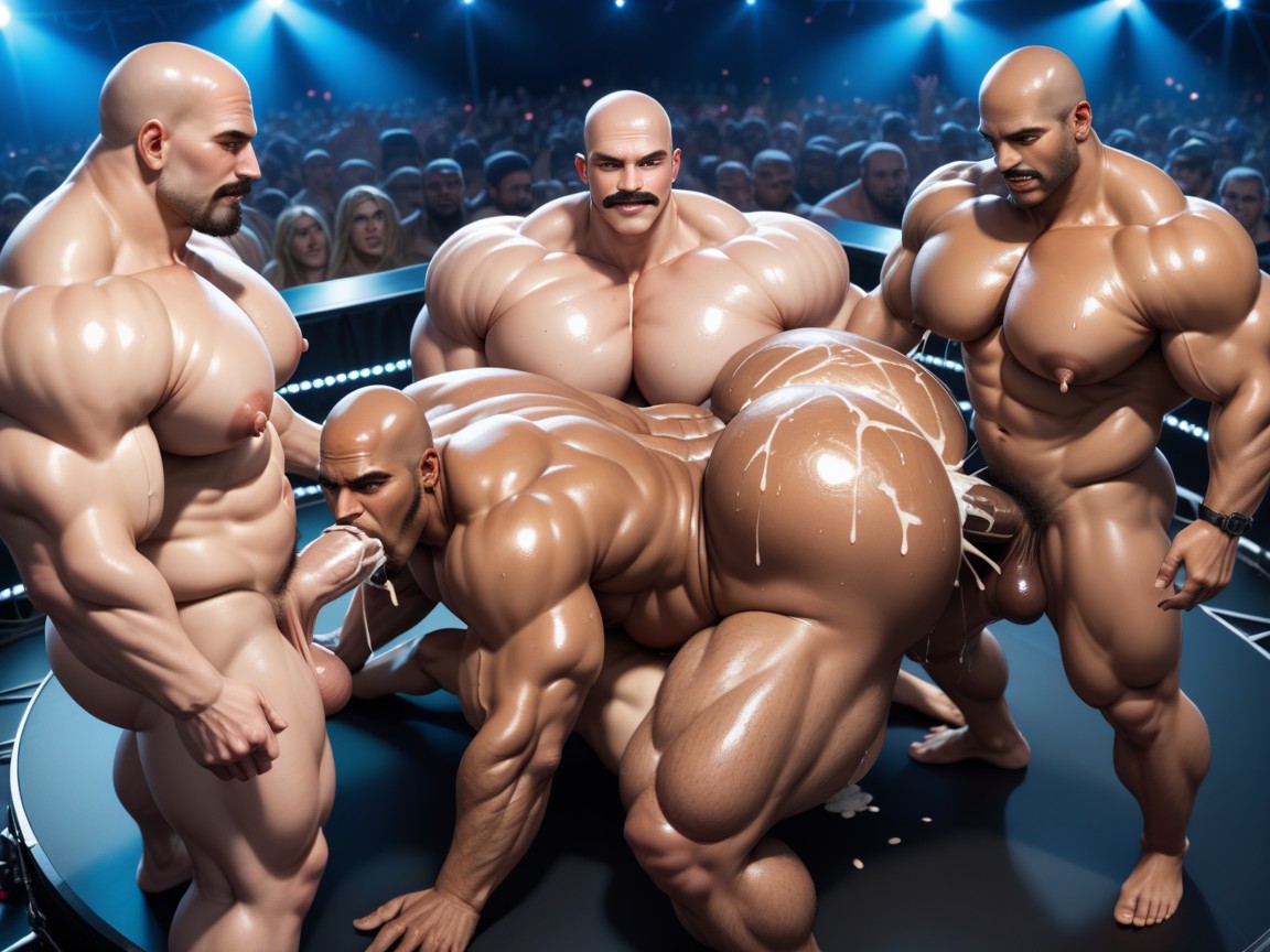Double Penetration, Naked, Hyper Breasts AI Porn