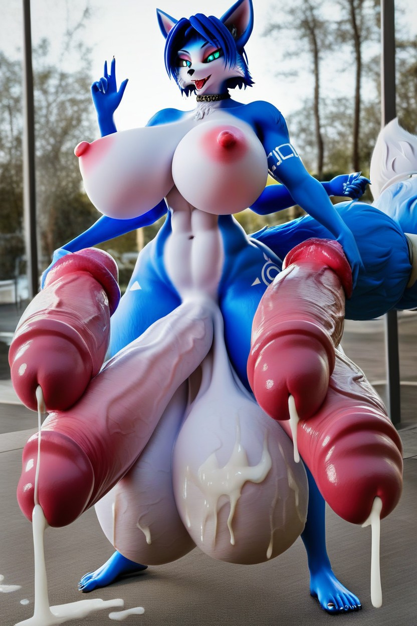 Testicle Expansion, 超巨大, Excessive Penis Size AI獸人黃片