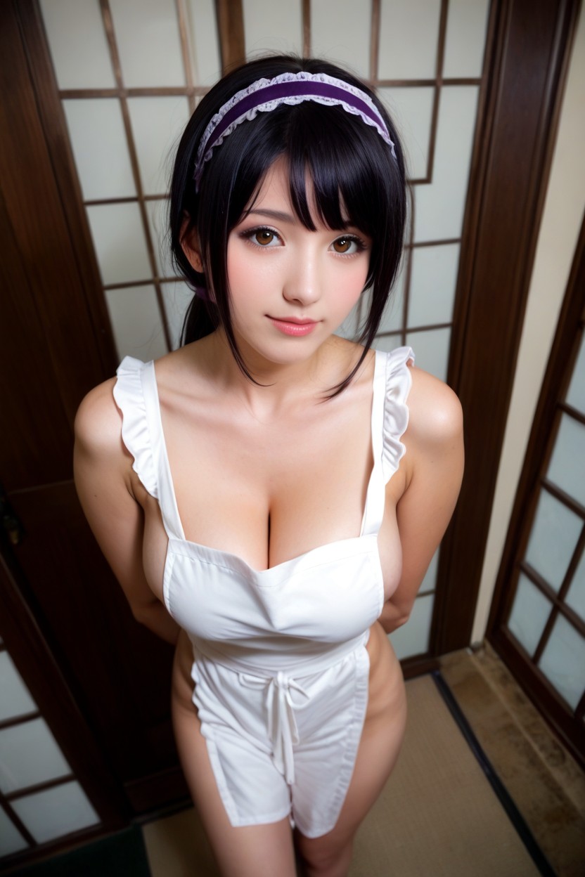 25+, Brown Eyes, Bangs AI Porn