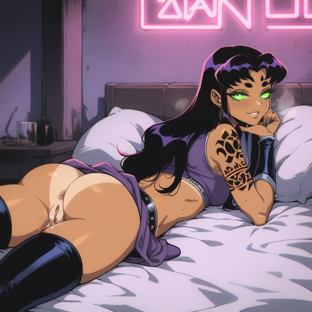 Legs Spread, Best Detailed Hair, No Panties Hentai AI Porn