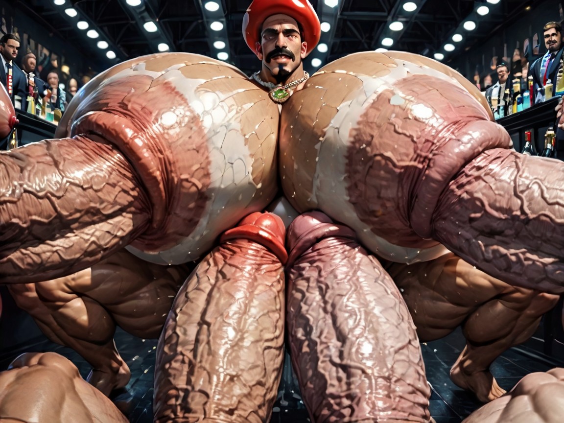 Massive Muscles, Sweaty, Harem AI Gay Porn
