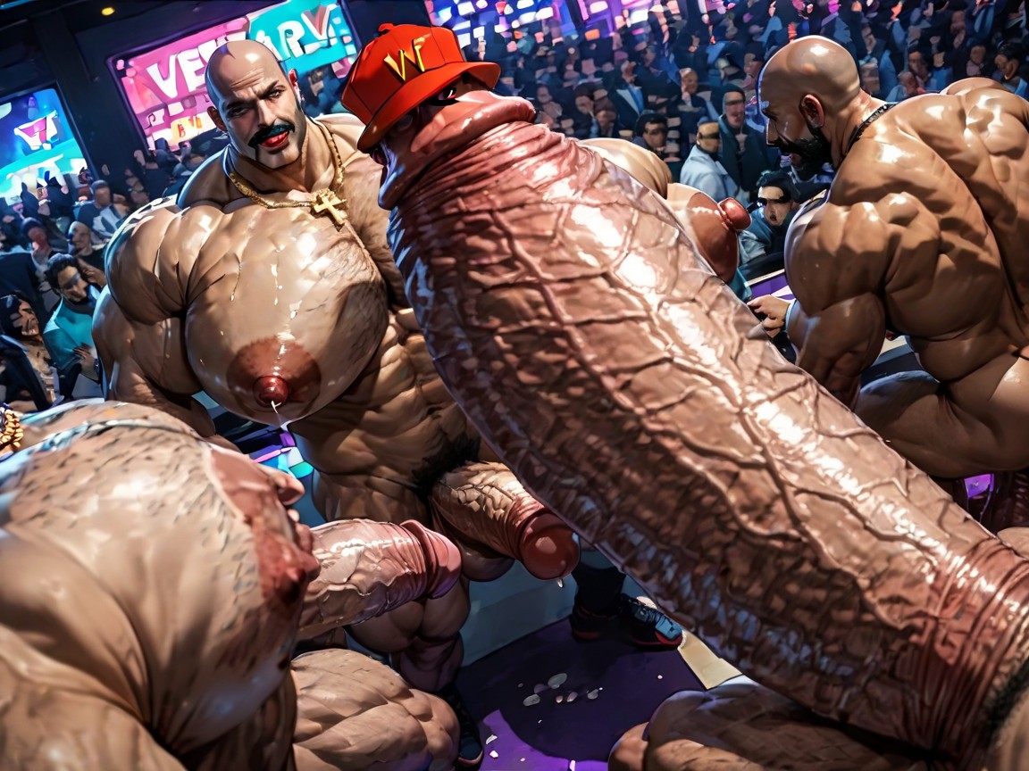 Many People Around, Extreme Hyper Boobs, Sideburns AI Gay Porn