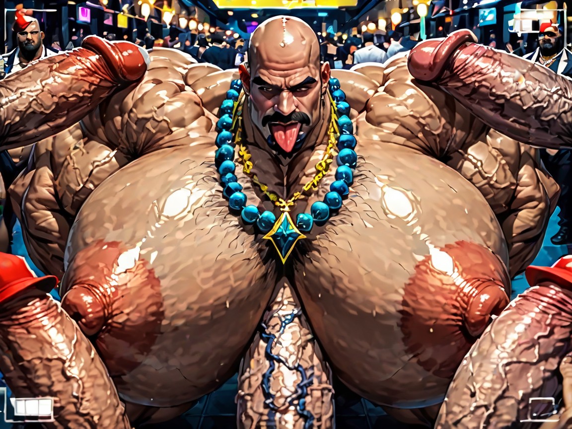 Hands Spreading Ass Very Far Apart, Extreme Hyper Boobs, Naked AI Gay Porn