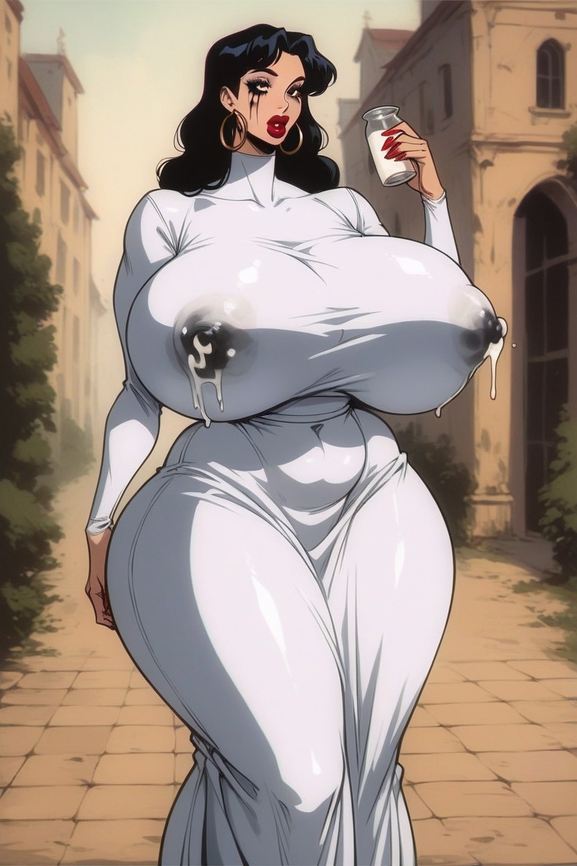 Fat, Waist Shot, Large Eyes Hentai AI Porn