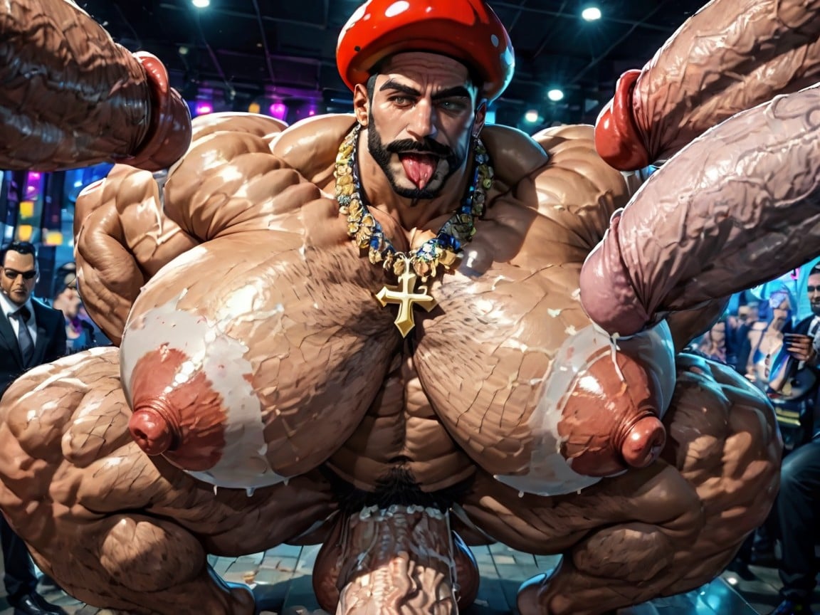 Extremely Large Ass, Sideburns, Hyper Breasts AI Gay Porn