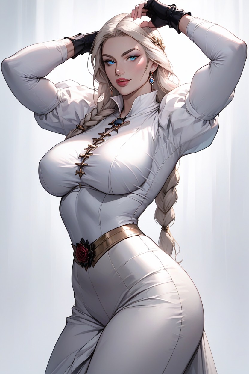 Long Eyelashes, Model, Grinning Hentai AI Porn