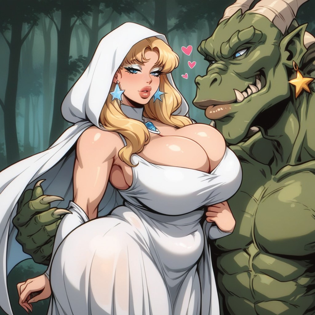 Love Hearts, Standing, Plump Lips AI Porn
