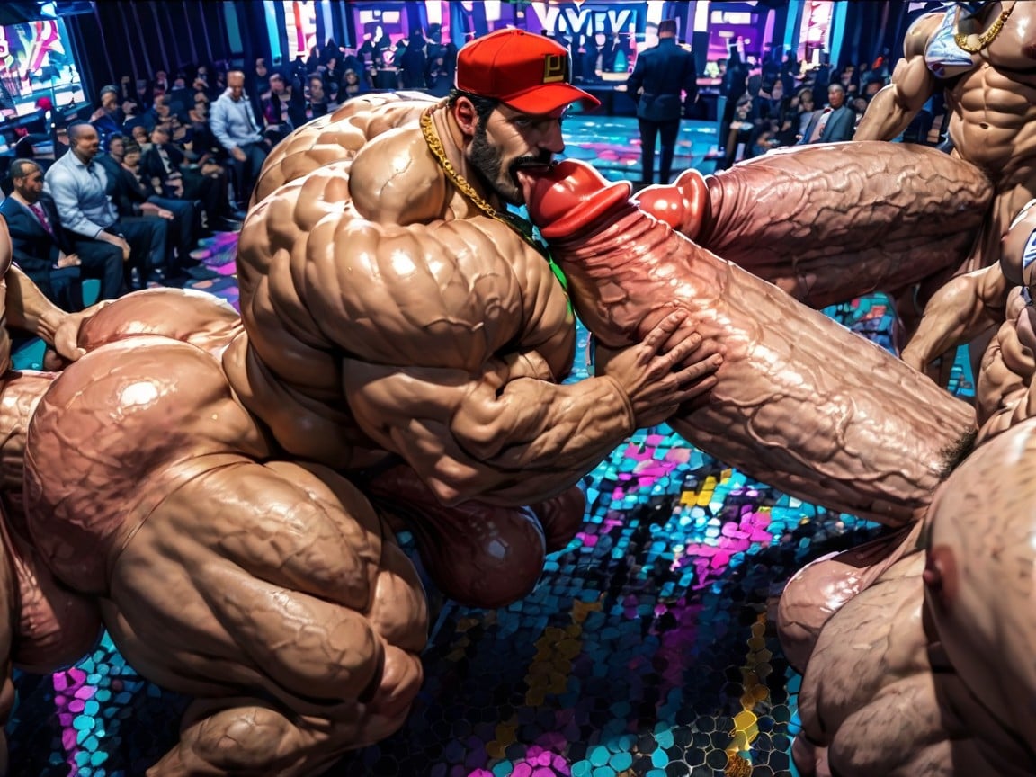 Extreme Deep Throat, Creampie, Top Down AI Gay Porn