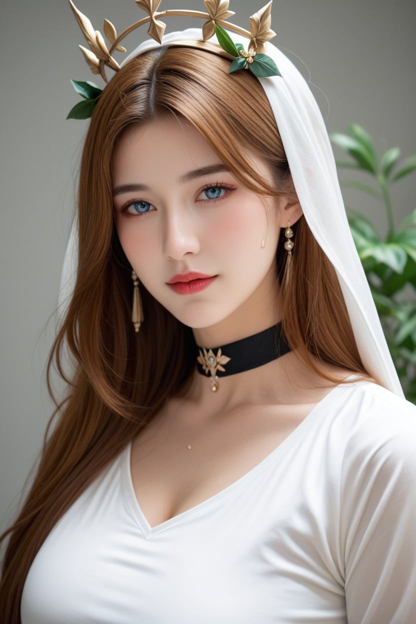 Ultral Detailed, Choker, Mature Korean Missy AI國產黃片