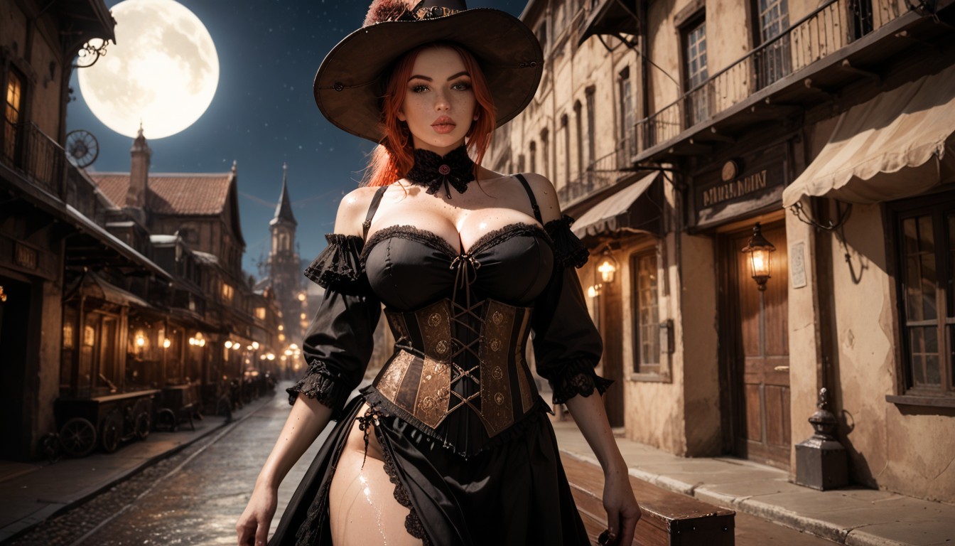 Ultra High Details, Seductive Gaze, Wide Eyes AI Porn