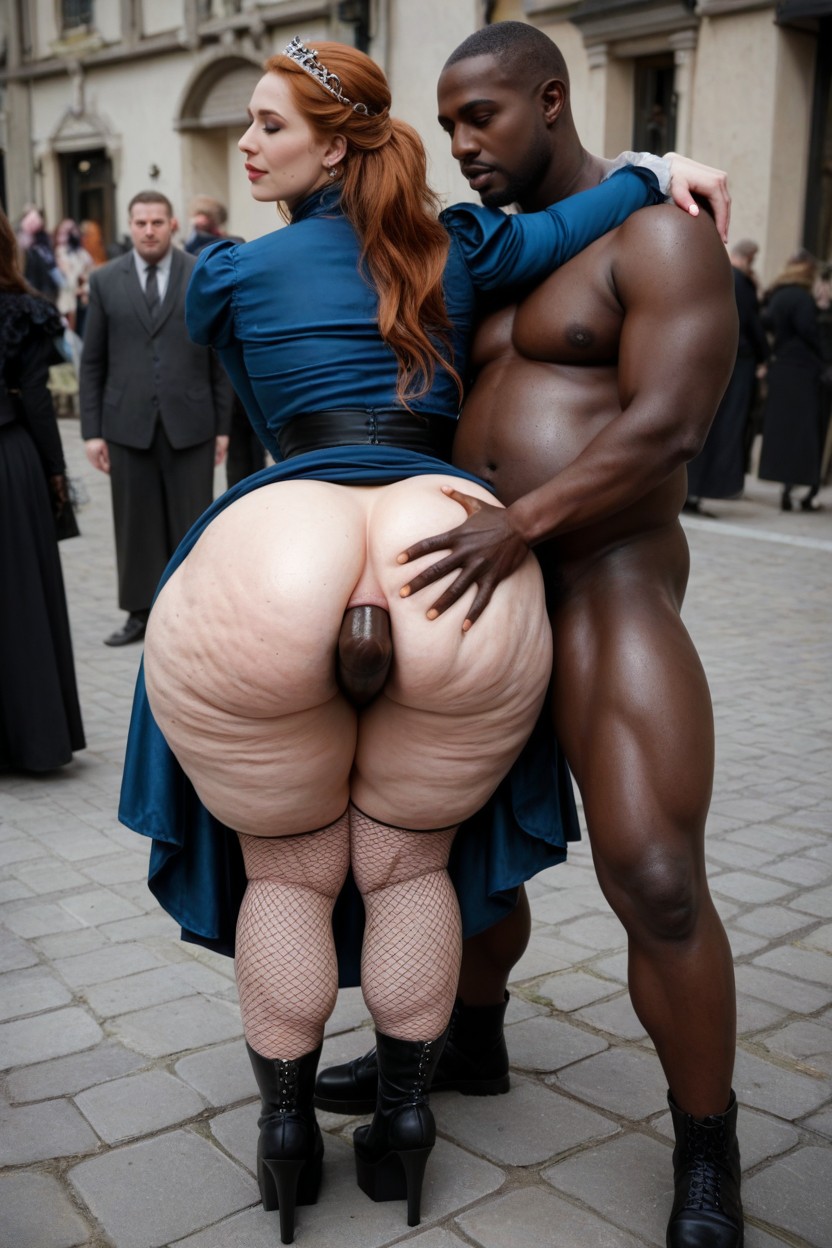 Hugging From Behind, Hyper Ass, Large Ass AI Porn