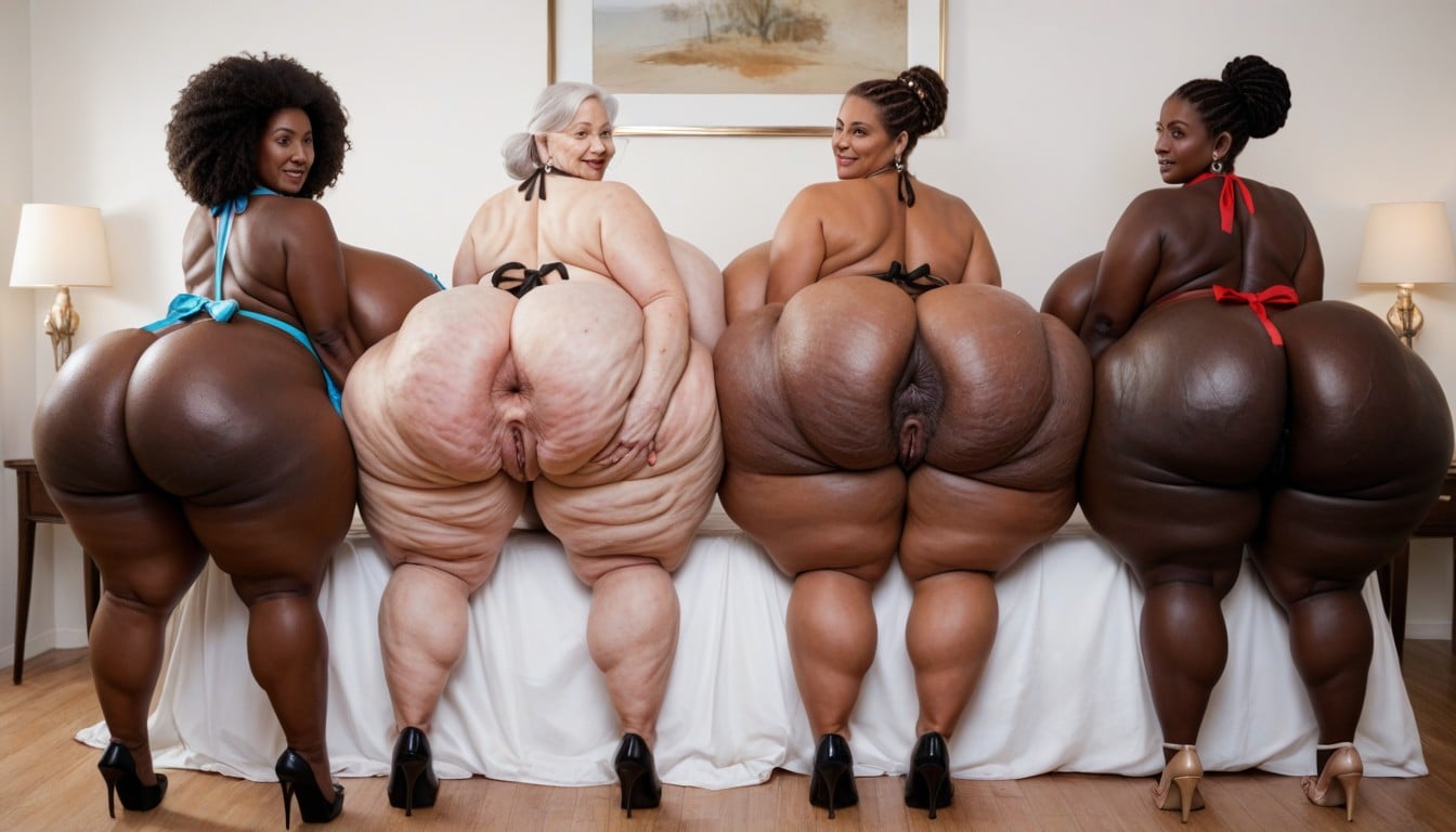 Good Skin, 60+, Afro Hair BBW AI Porn