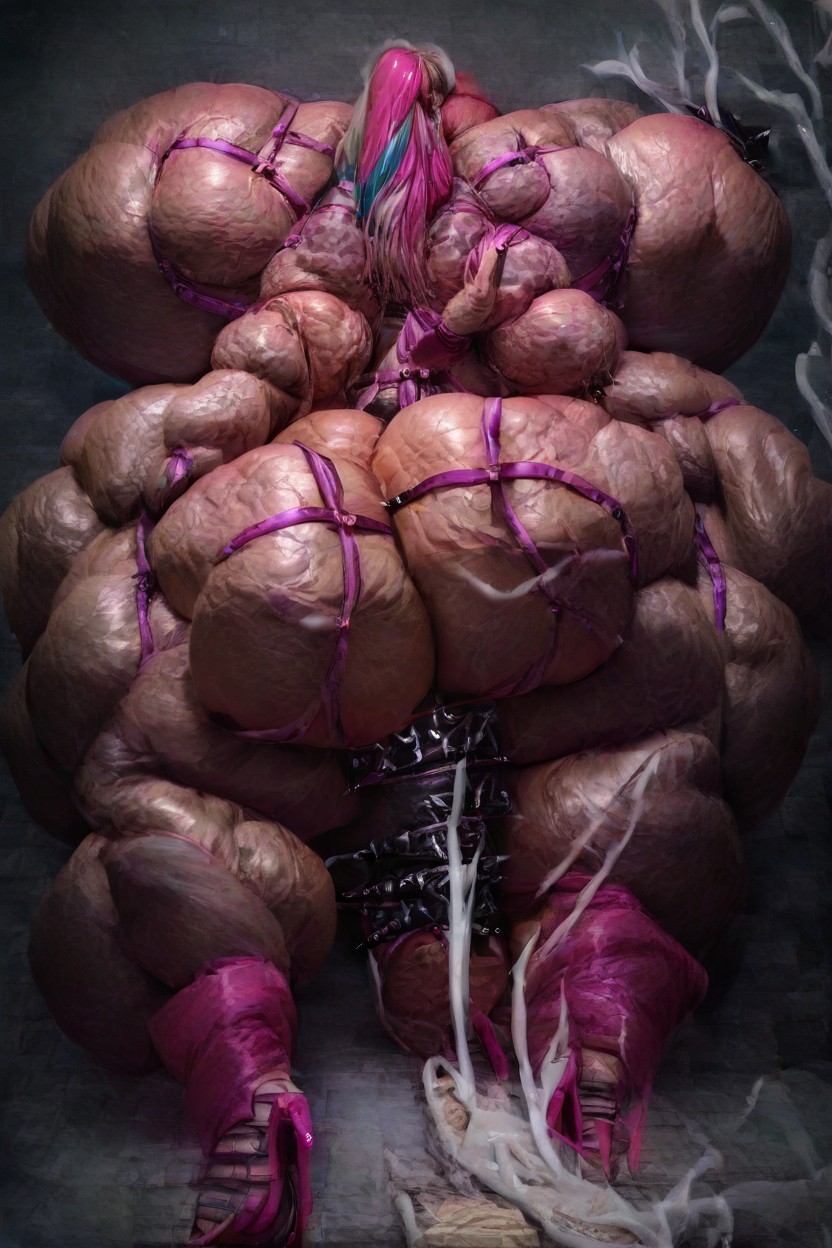 25+, Three Cuarter View, Huge Massive Arms Shemale AI Porn