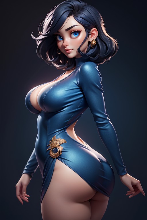 Thick, Correct Proportions, Mini Skirt Hentai AI Porn