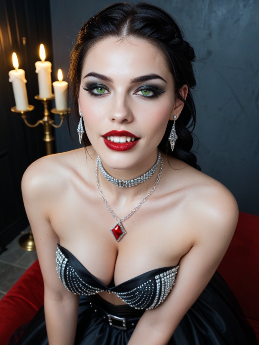 Wasp Waist, Glossy Lips, Dark Room Porno IA