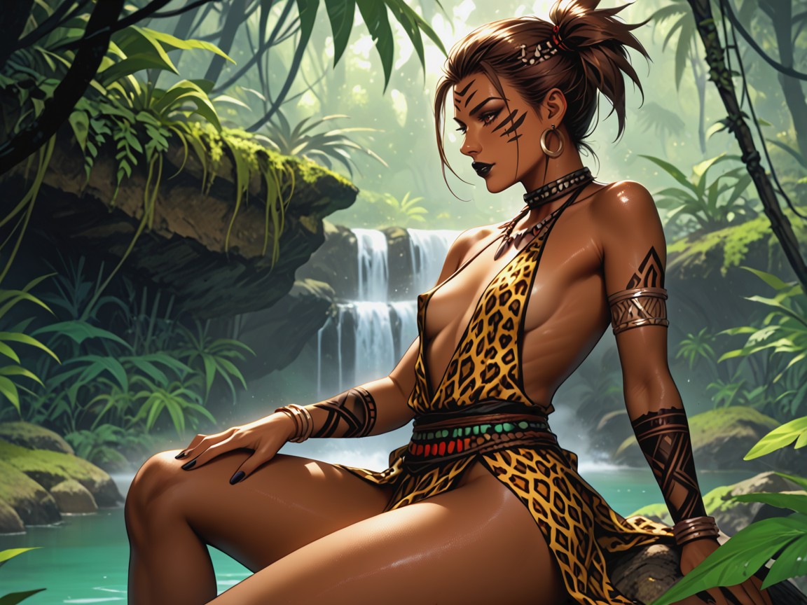 High Breasts, Cinematic, Vegetation Hentai AI Porn