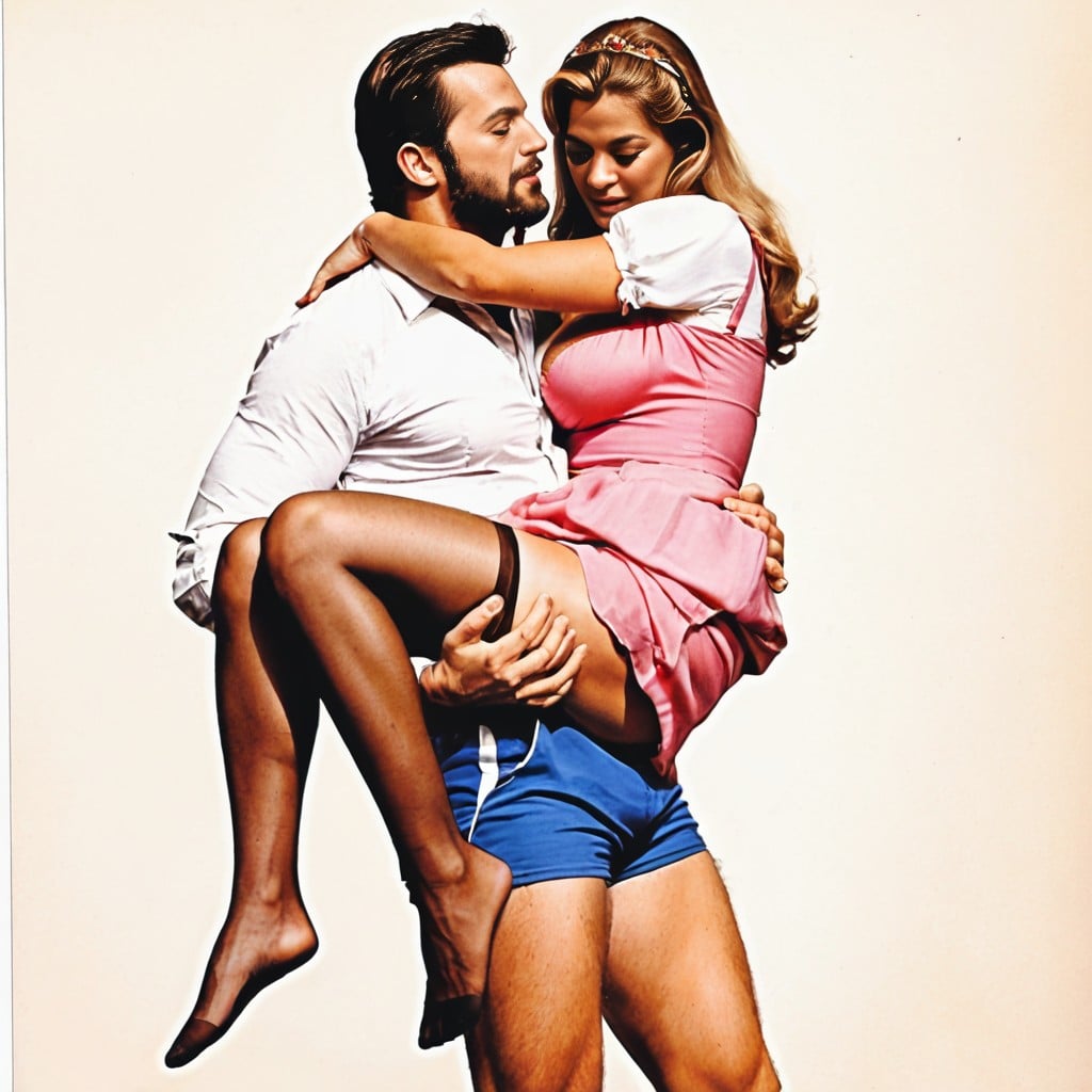 フルボディ, Full Body, Woman Hugs A Man Around The Neck AIポルノ