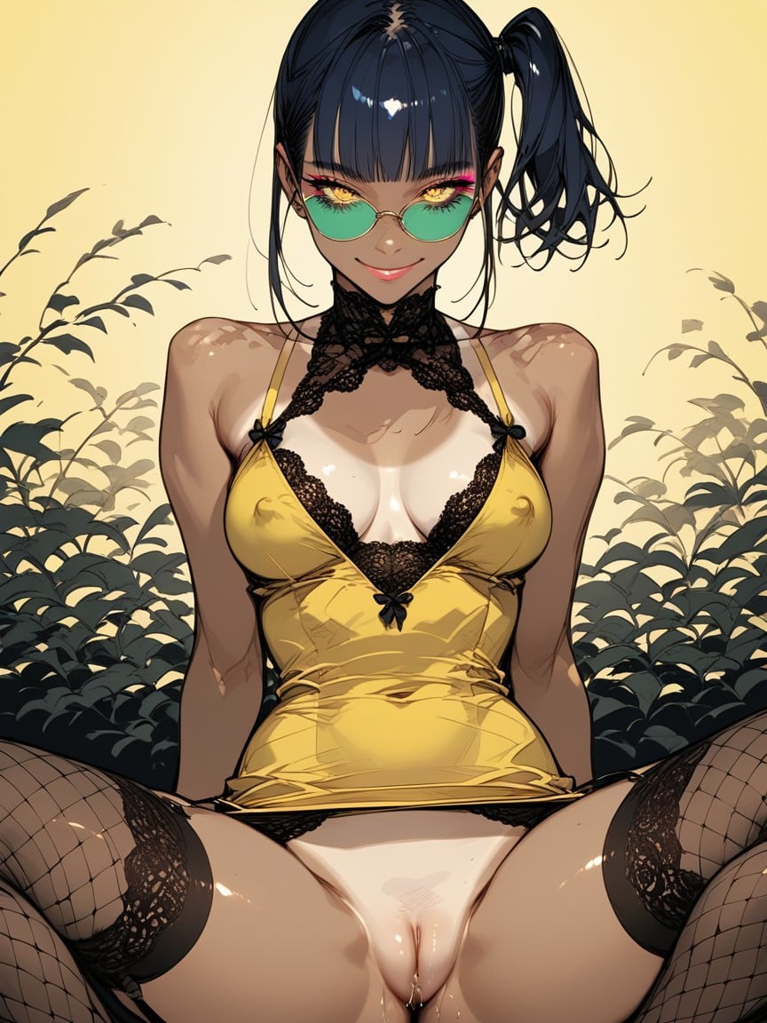 Showing A Nipple, Thick Thighs, Sunset Hentai AI Porn