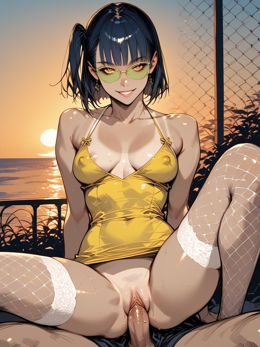 No Bra, Perfect Hearth Ass Shape, Lean Body Hentai AI Porn