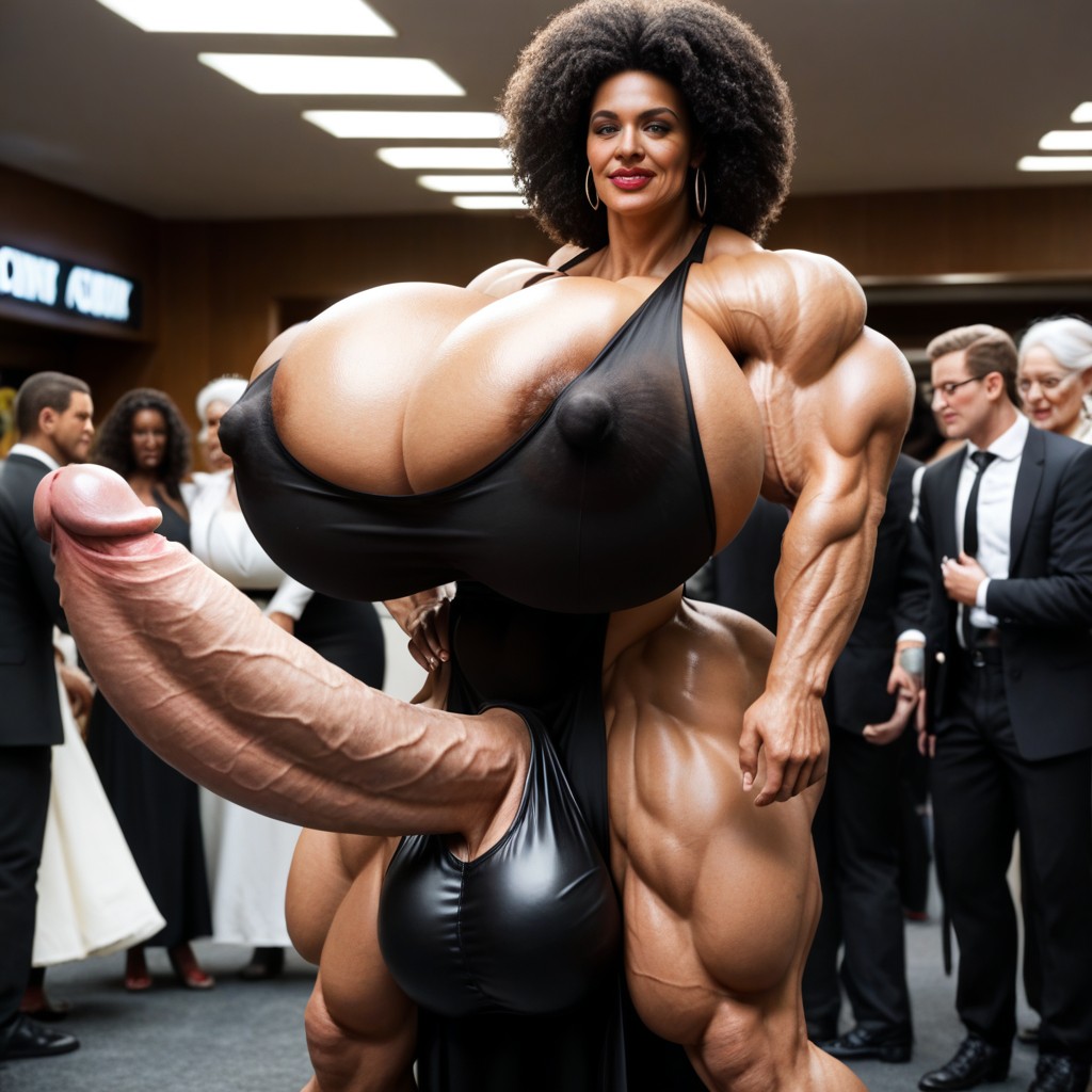 Gigantic Enormous Biceps, 1 Personne, Big Cock Bulge Porno IA transsexuelle