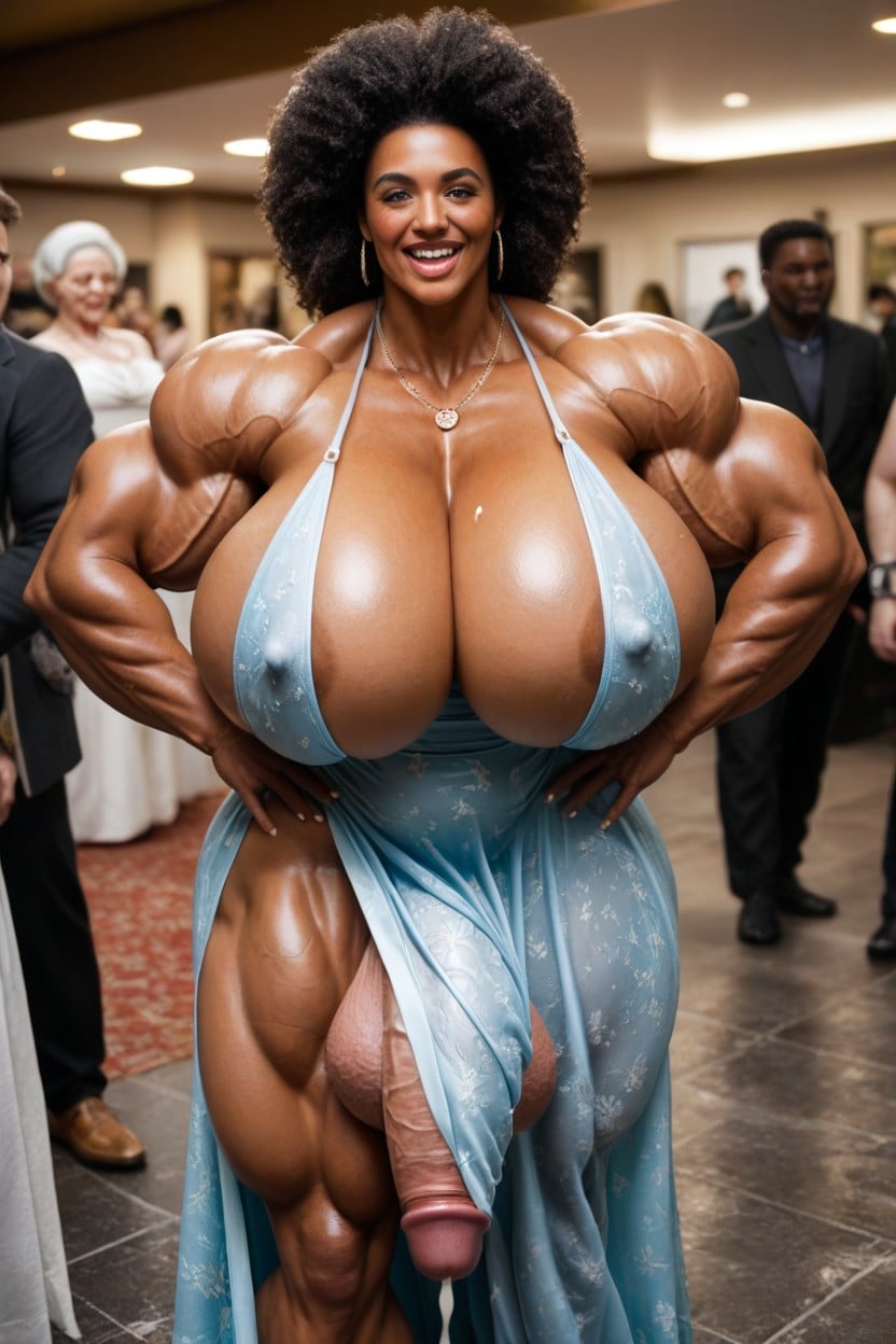 Gigantic Balls, Muscular Woman, Taller Porno IA transsexuelle