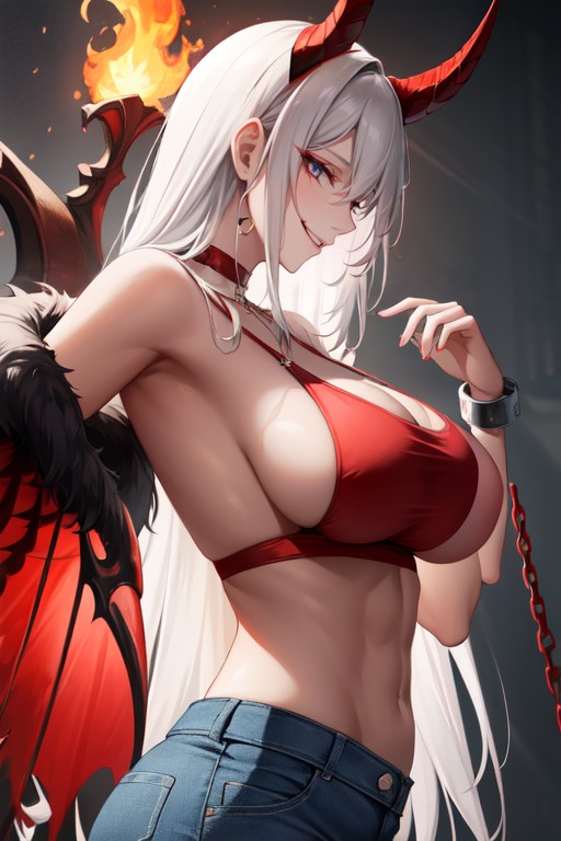 Fishnet Jeans, Close Up, Fishnet Stockings Hentai AI Porn