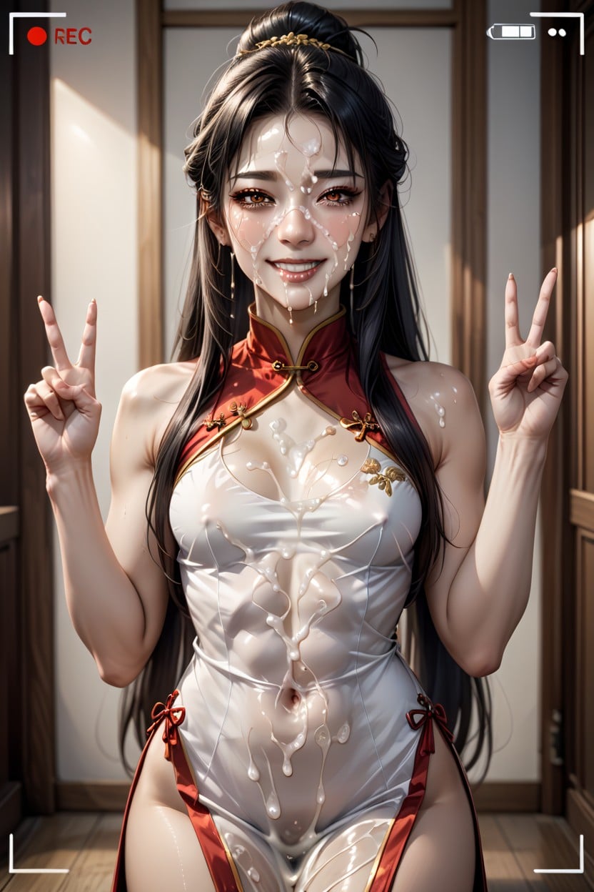 Asian, Fit, Chinese Hanfu AI Porn