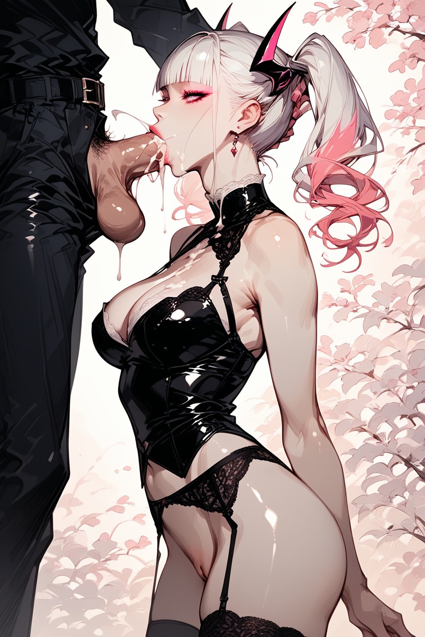 Mascara, Snatched Waist, Full Lips With Gloss Hentai AI Porn