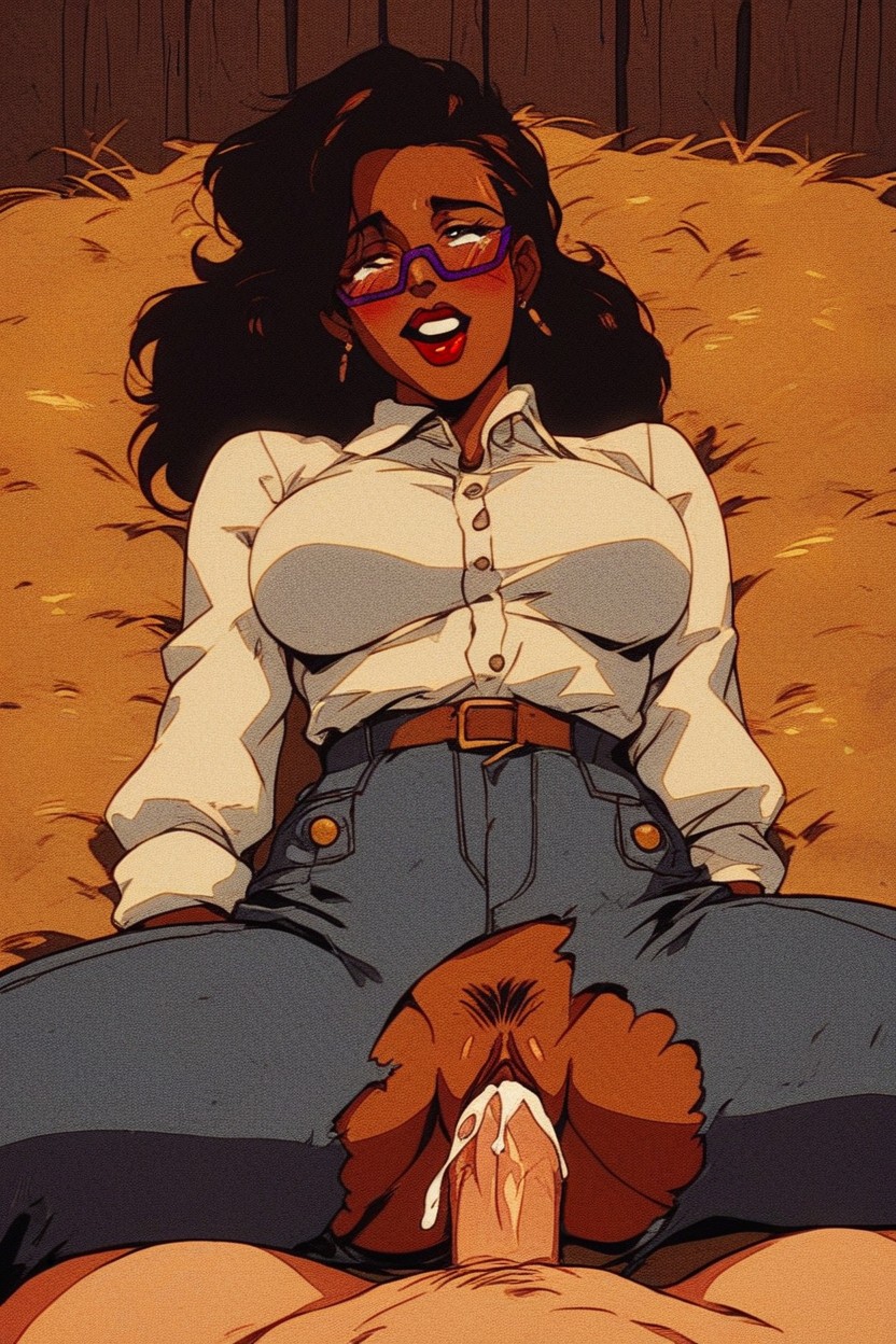 Dark Skin, Blushing, 25+ Hentai AI Porn