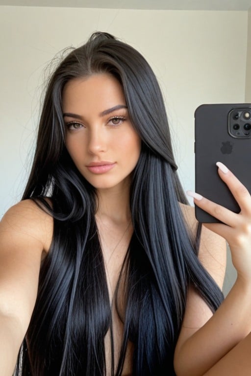 Hyper Long Hair, Absurdly Long Hair, Legs Up AI Porn
