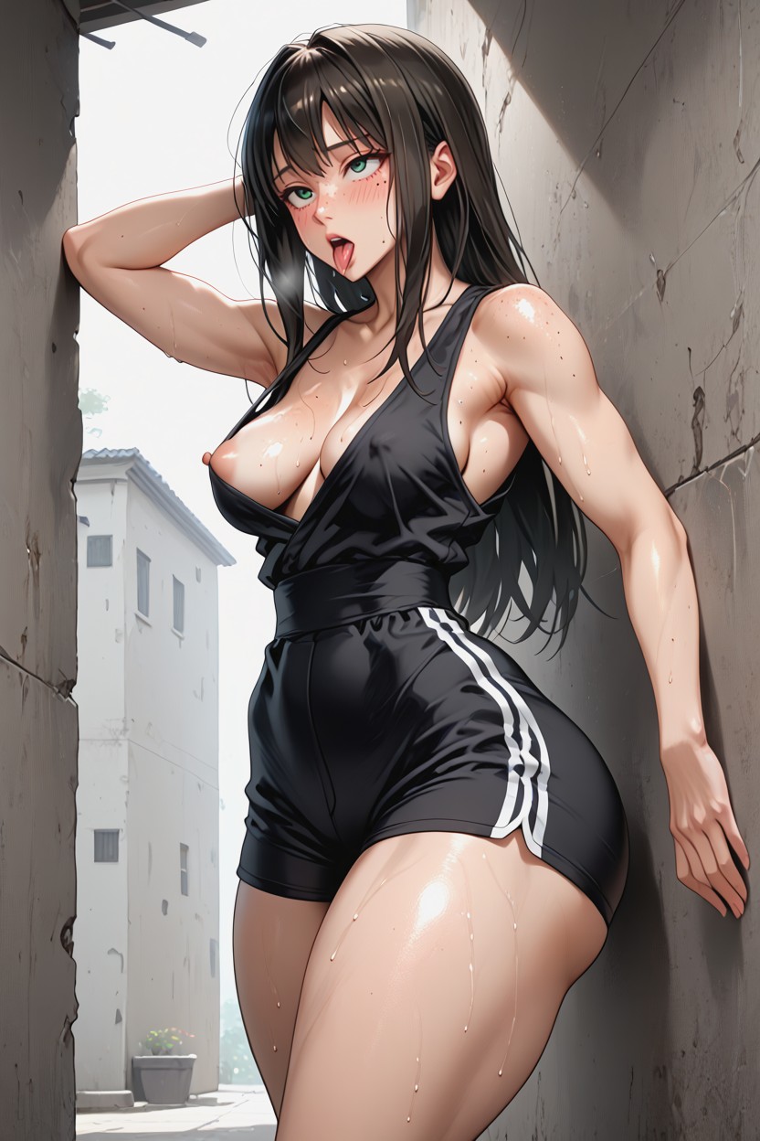 Thick Thighs, 25+, Sweaty AI Porn