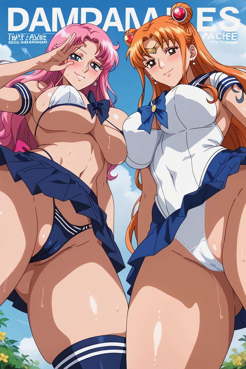 Fellatio Gesture, Big Elastic Ass, Showing Panties Hentai AI Porn